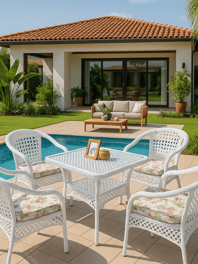 Jogo de Mesa e Cadeiras Jardim C7 Neo Glamour