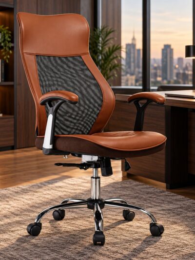 Cadeira Escritório Ergonômica C7 Neo Office Premium, ambientada no escritório