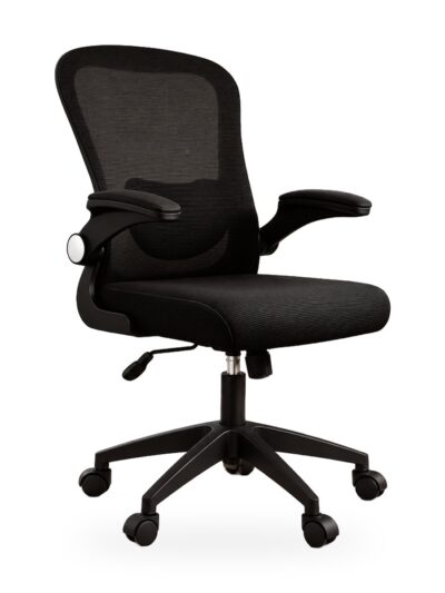 Cadeira Escritório Ergonômica C7 Neo Pure preta, fundo branco